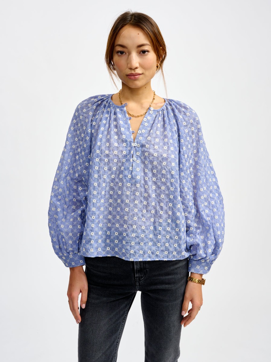 BELLEROSE Tops & Shirts | Blouse Haiti41 F2356 Blueworker