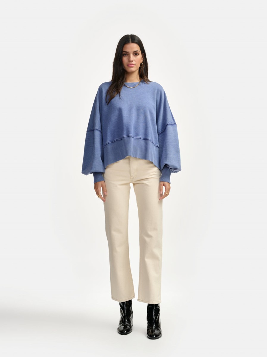 BELLEROSE Sweaters & Cardigans | Sweatshirt Salva T16 Salva T1622 Indigo