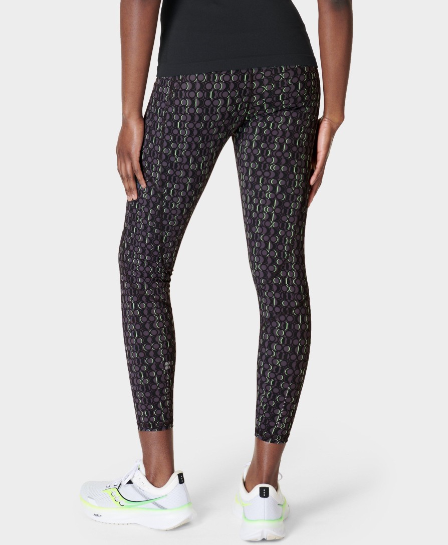 SWEATY BETTY Leggings | Zero Gravity 7/8 Leggings Sb918778A Black-Circle-Block-P