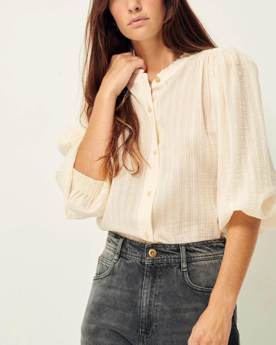 SESSUN Tops & Shirts | Blouse Amalia Fleur-De-Sel