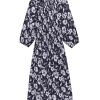 THE GREAT Dresses & Jumpsuits | Dress The Cobbleston Cobblestone Dres Navy-Whisper-Floral