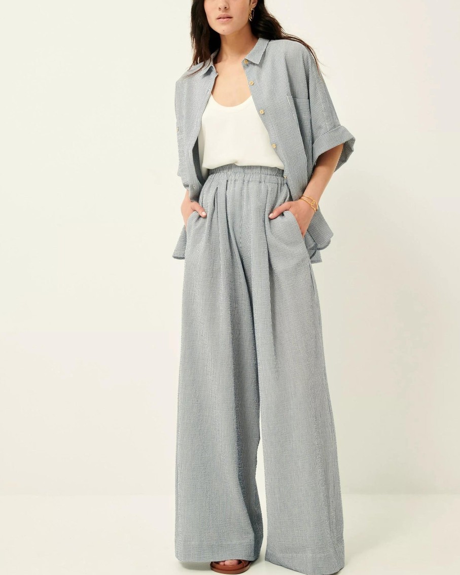 SESSUN Pants & Shorts | Pants Ridoo Seer Whiblue