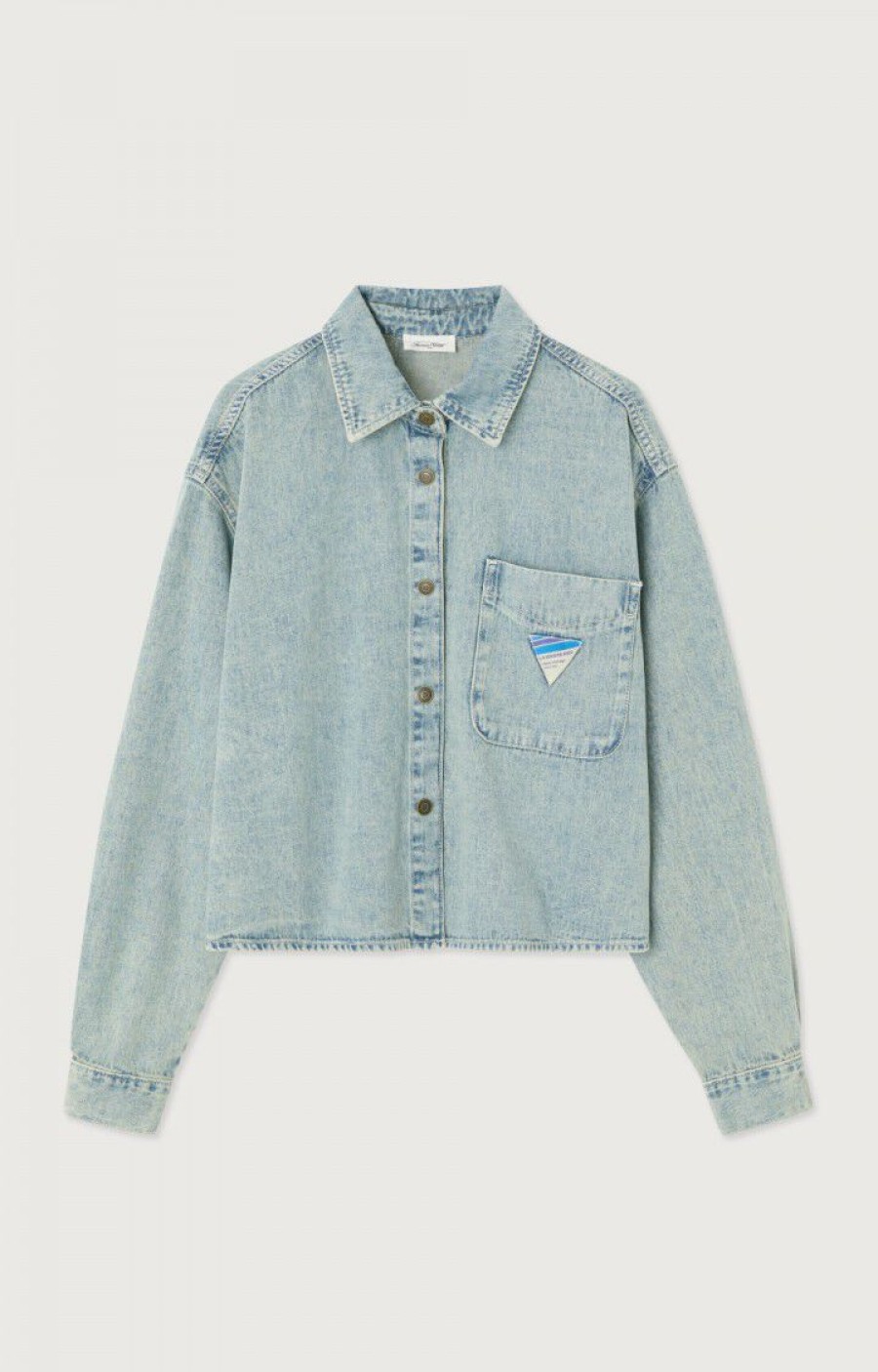 AMERICAN VINTAGE Jackets | Denim Jacket Beso06A Stone-Dirty