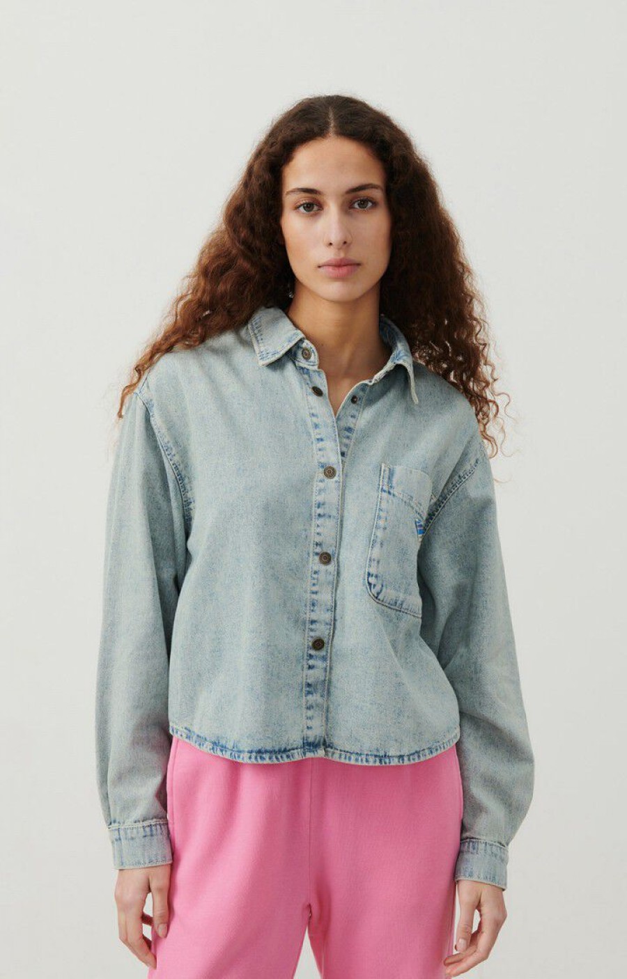 AMERICAN VINTAGE Jackets | Denim Jacket Beso06A Stone-Dirty