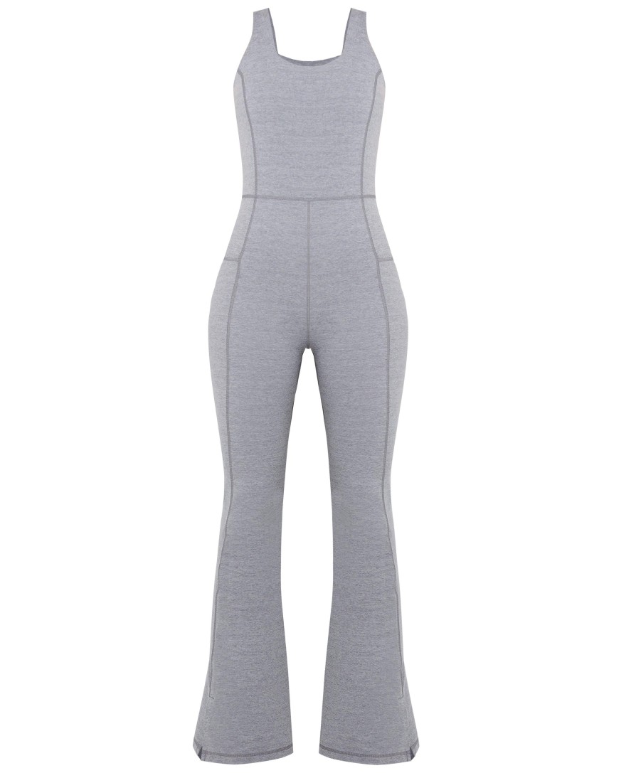 SWEATY BETTY Dresses & Jumpsuits | Super Soft Flare Jumpsuit Sb9661B Medium-Grey-Marl