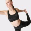 SWEATY BETTY Underwear | Super Soft Reversible Yoga Bra Sb8779A Black-Blackspraydyep