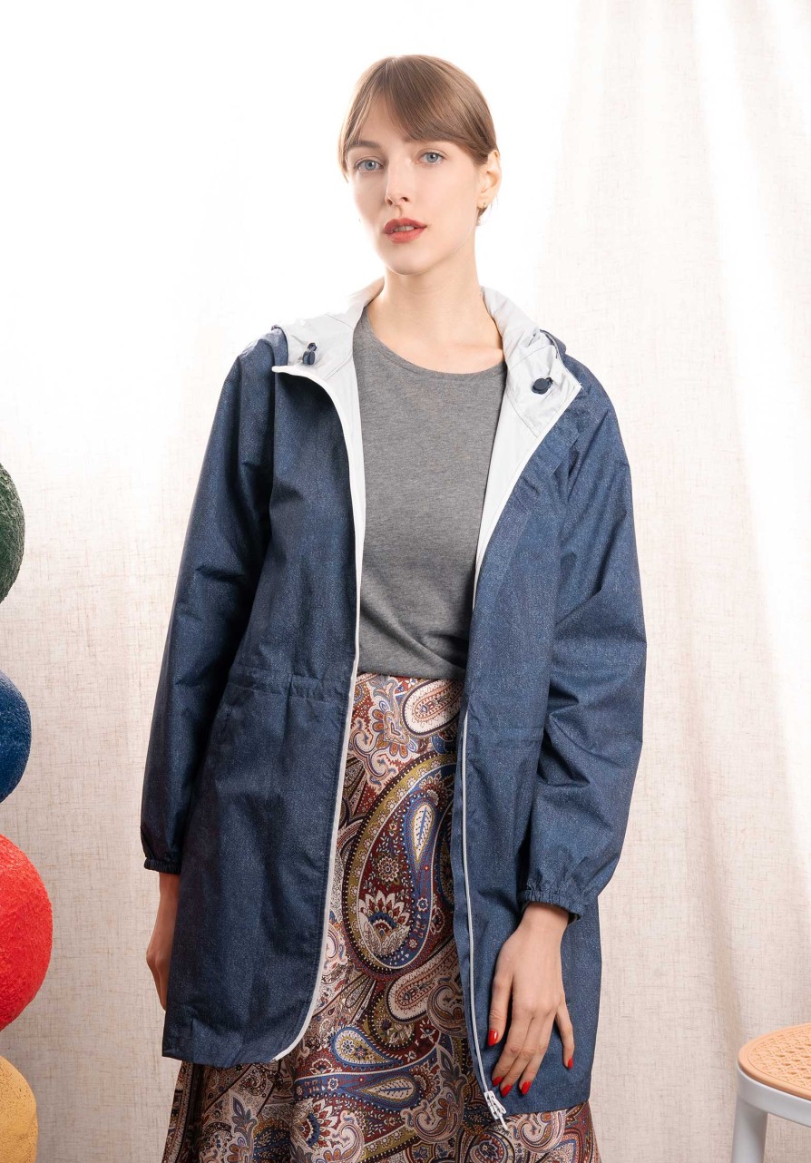 FLOTTE Coats | Coat Amelot Printed Denim