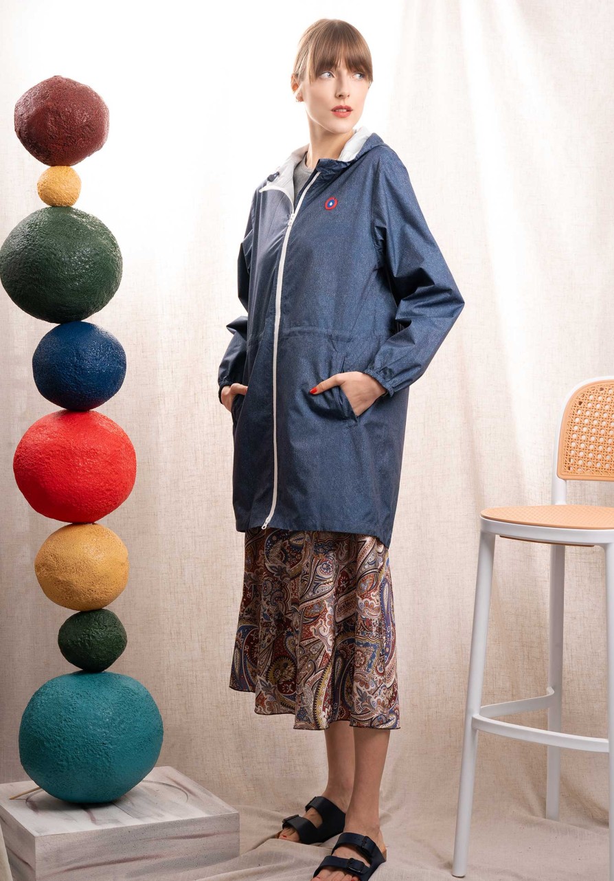 FLOTTE Coats | Coat Amelot Printed Denim