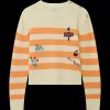 MIRA MIKATI Sweaters & Cardigans | Sweatshirt Knt047A Orange-Ecru