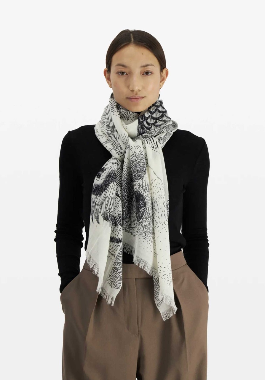 INOUI Shop Scarfs & Belts | Scarf Et18Fr00 White