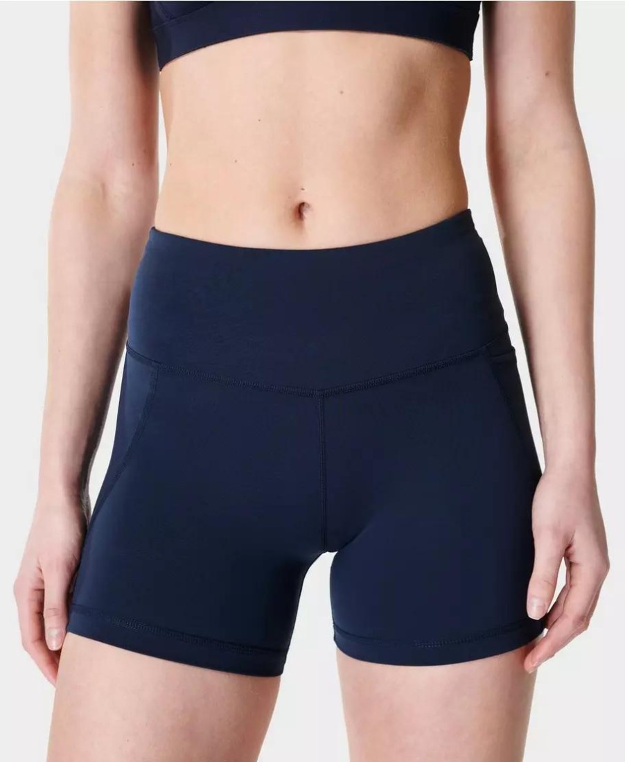 SWEATY BETTY Pants & Shorts | Power 4 Biker Shorts Sb4822P S Navy-Blue