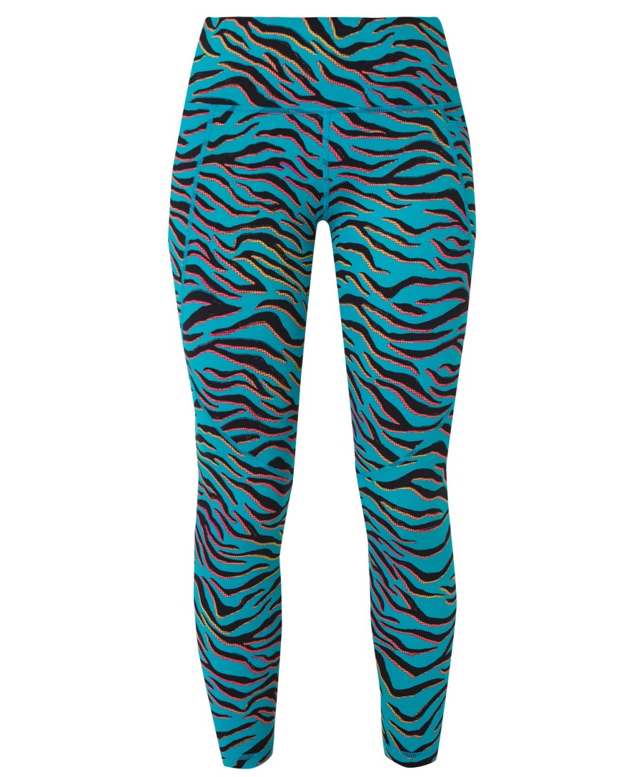 SWEATY BETTY Leggings | Power 7/8 Workout Leggings Sb5400A 78 Blue-Gradient-Tiger