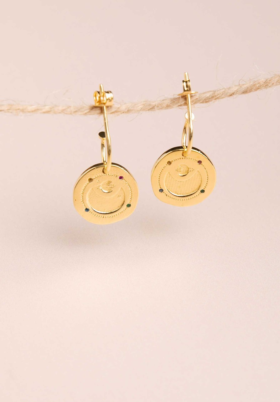 UNE A UNE All Jewelry | Earring D Oreilles Boms4 Moon