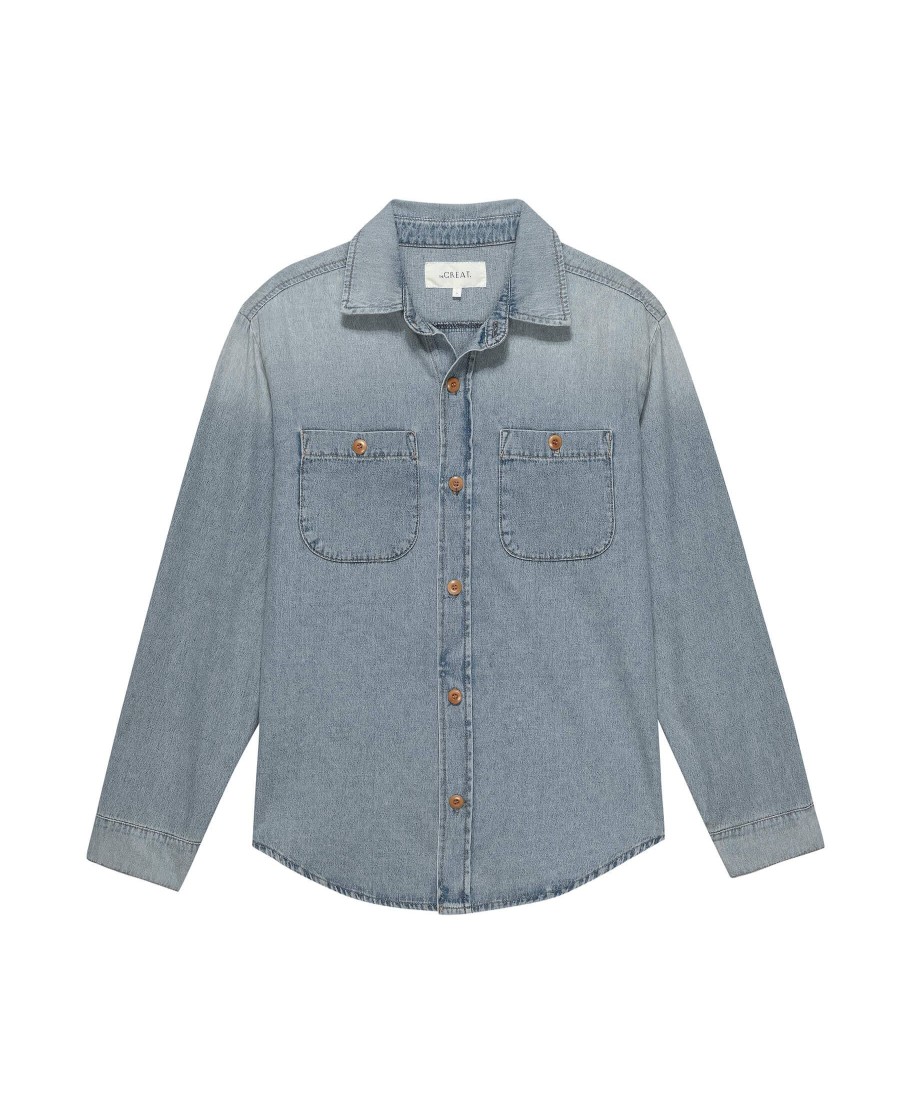 THE GREAT Tops & Shirts | Shirt T1059714 Harbor Asphalt-Wash