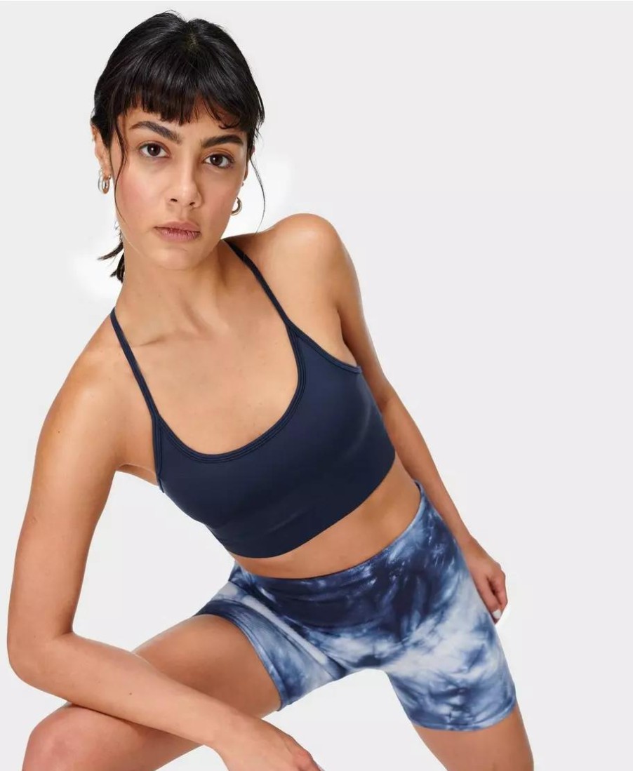 SWEATY BETTY Underwear | Tranquil Seamless Yoga Bra Sb7397 Navy-Blue