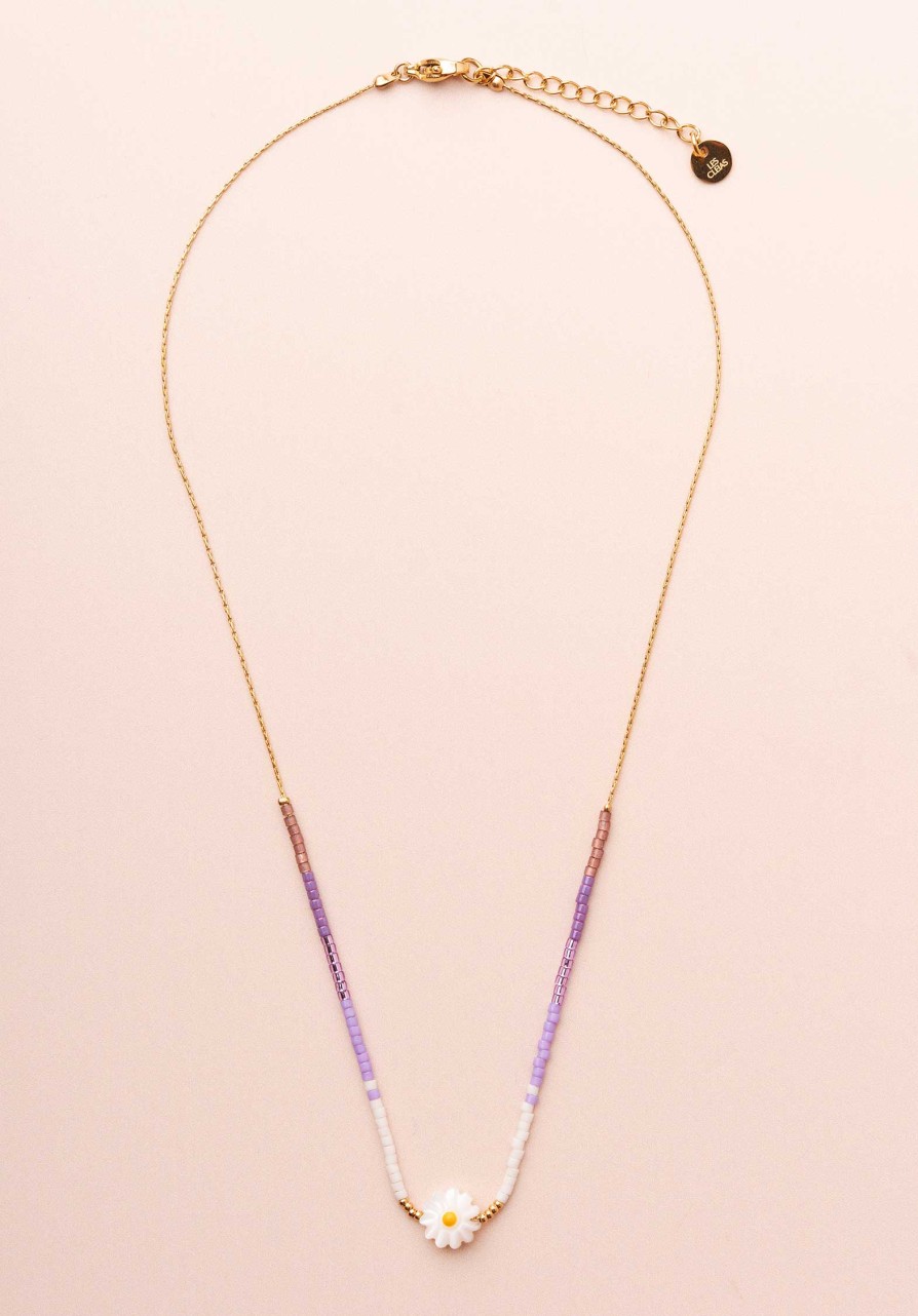 LES CLEIAS All Jewelry | Necklace Paquerette Colli Violet