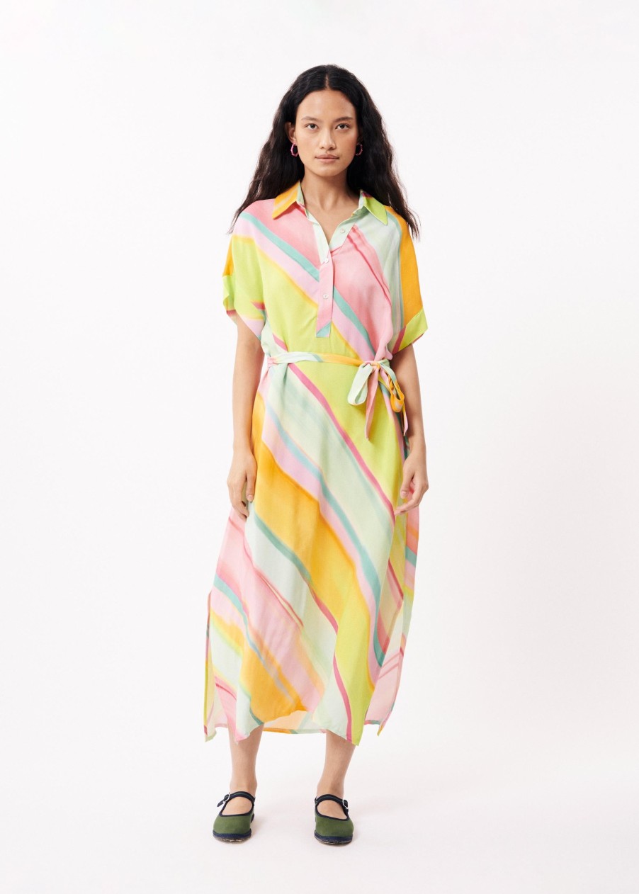 FRNCH Dresses & Jumpsuits | Dress Fi24-23 Galiena Diagonal-Rainbow