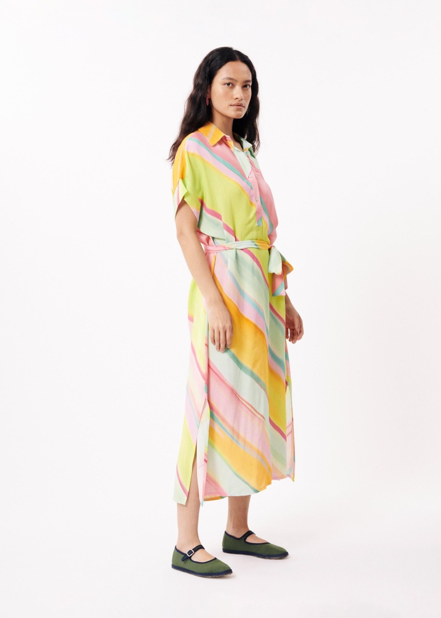 FRNCH Dresses & Jumpsuits | Dress Fi24-23 Galiena Diagonal-Rainbow