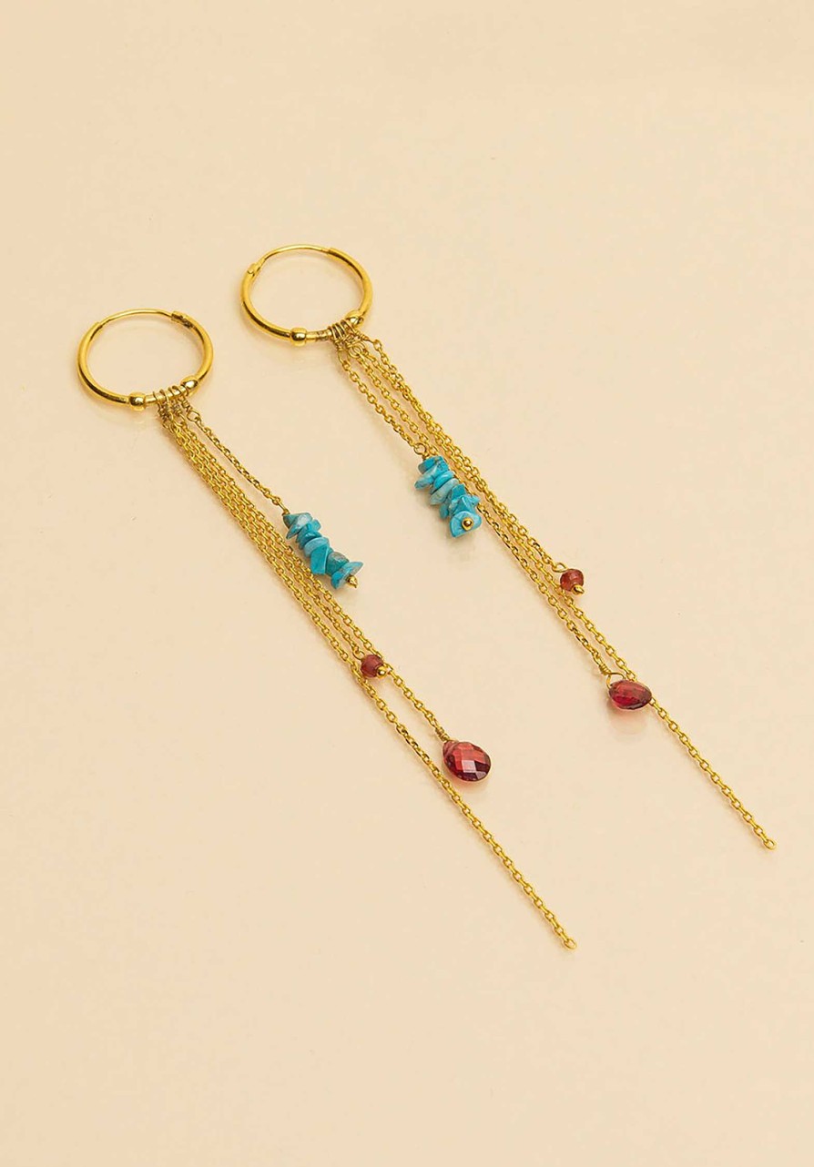 UNE A UNE All Jewelry | Earring 2Bopt Turquoise