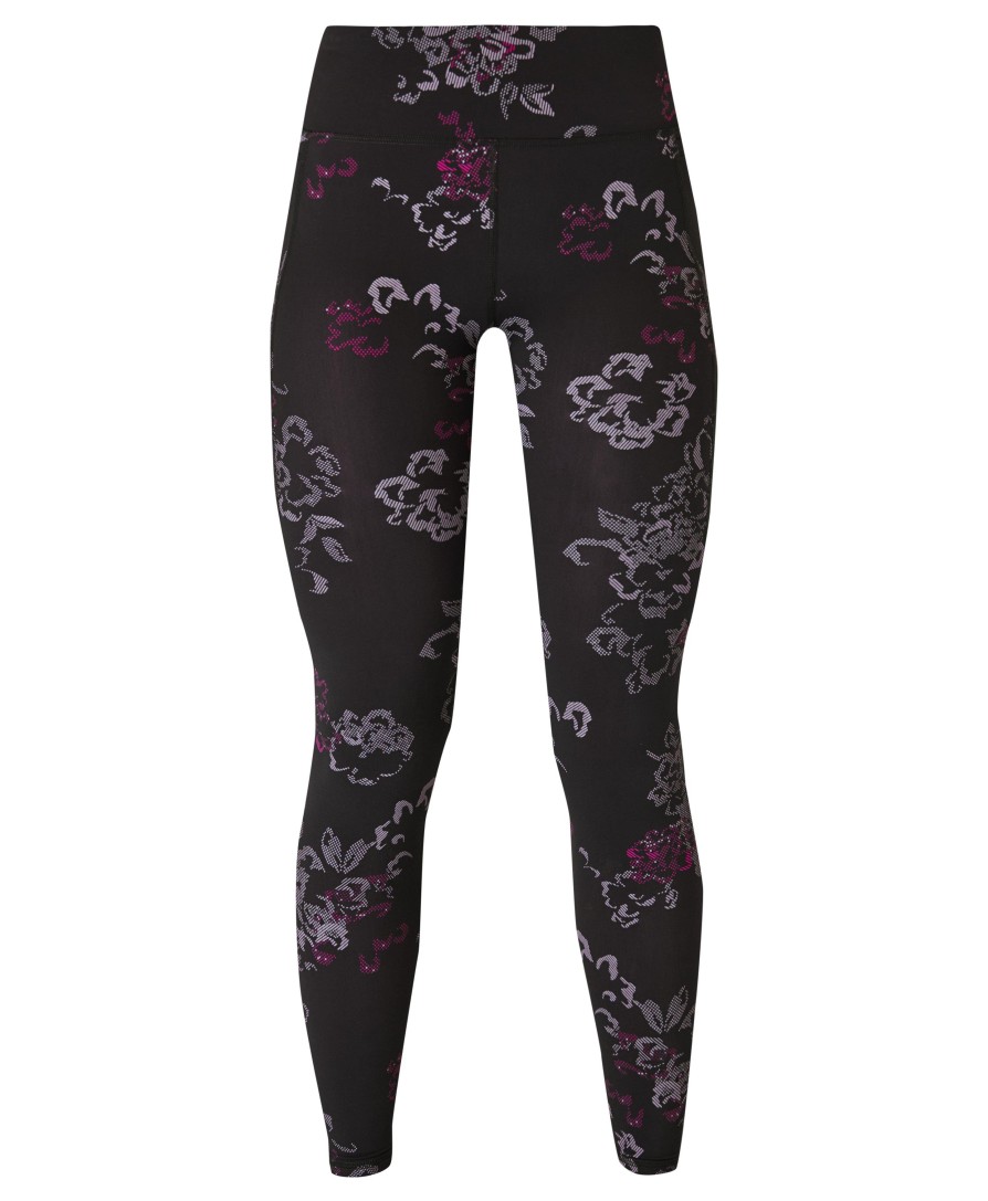 SWEATY BETTY Leggings | Zero Gravity 7/8 Leggings Sb918778A Black-Tech-Floral-Pr