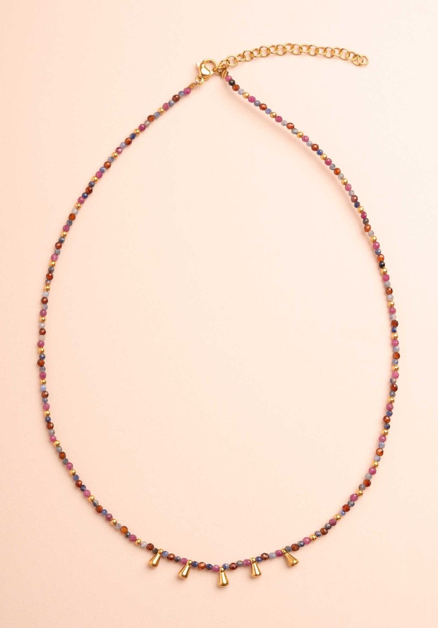 MUJA JUMA All Jewelry | Necklace I Collier 3 I Collier 33007 14-Ruby