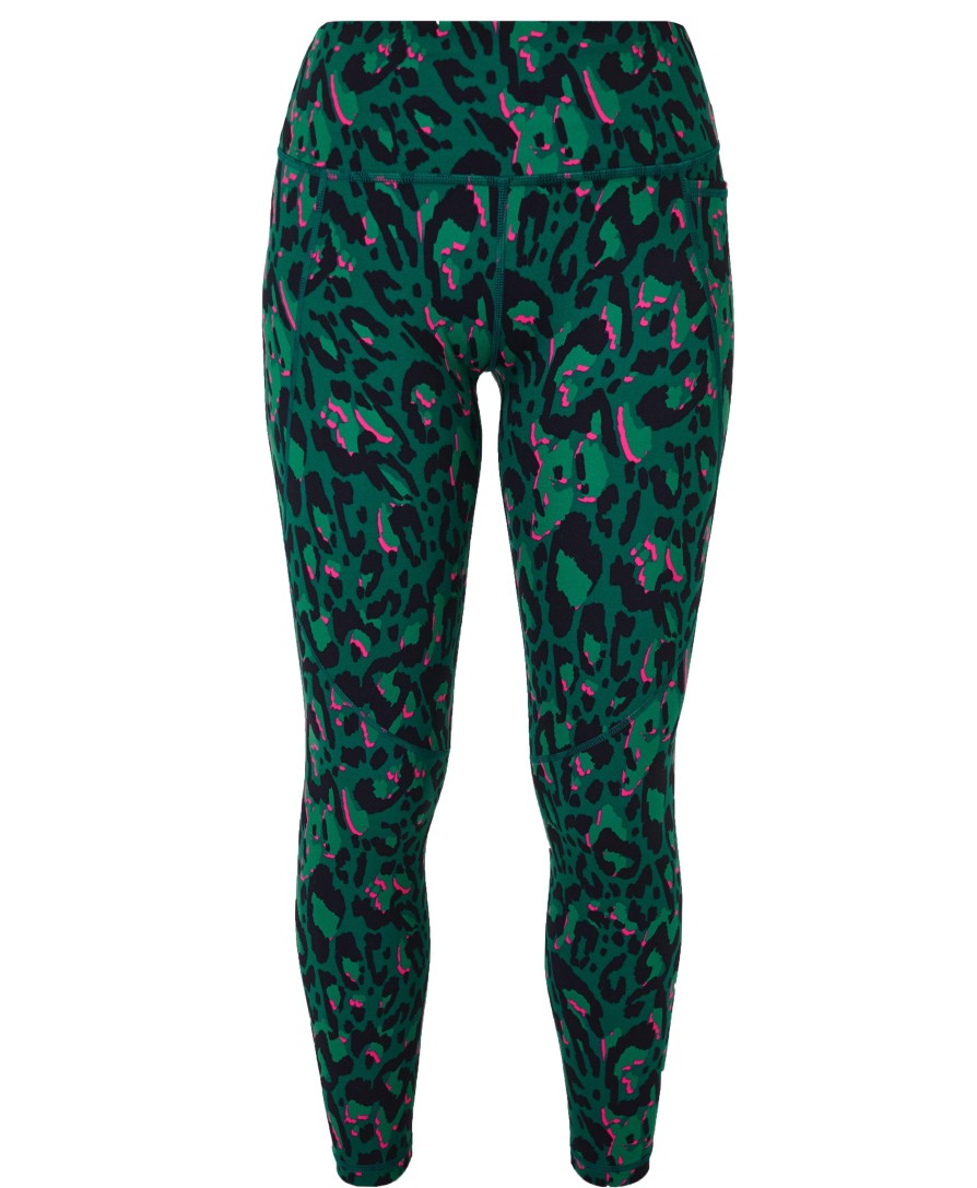 SWEATY BETTY Leggings | Power 7/8 Workout Leggings Sb5400A 78 Green-Brushstroke-Le